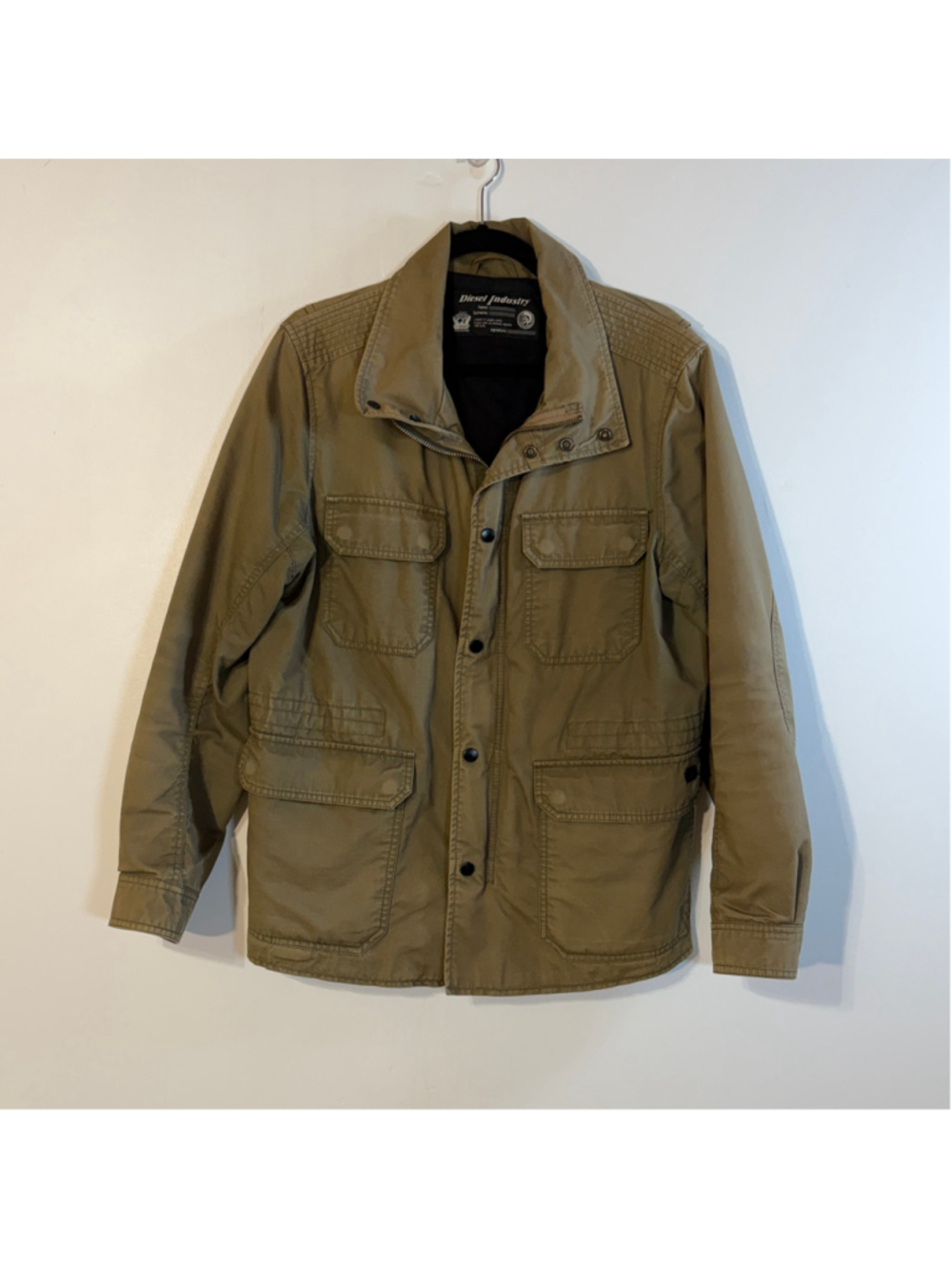 Vintage Diesel Industry Type N.78 Military Field Jacket Medium Green Utility Y2K